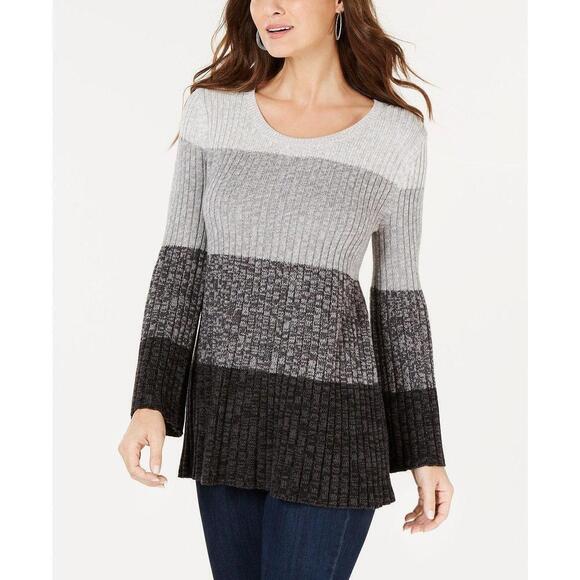 Style & Co Petite Colorblocked Sweater Tunic - Picture 1 of 1